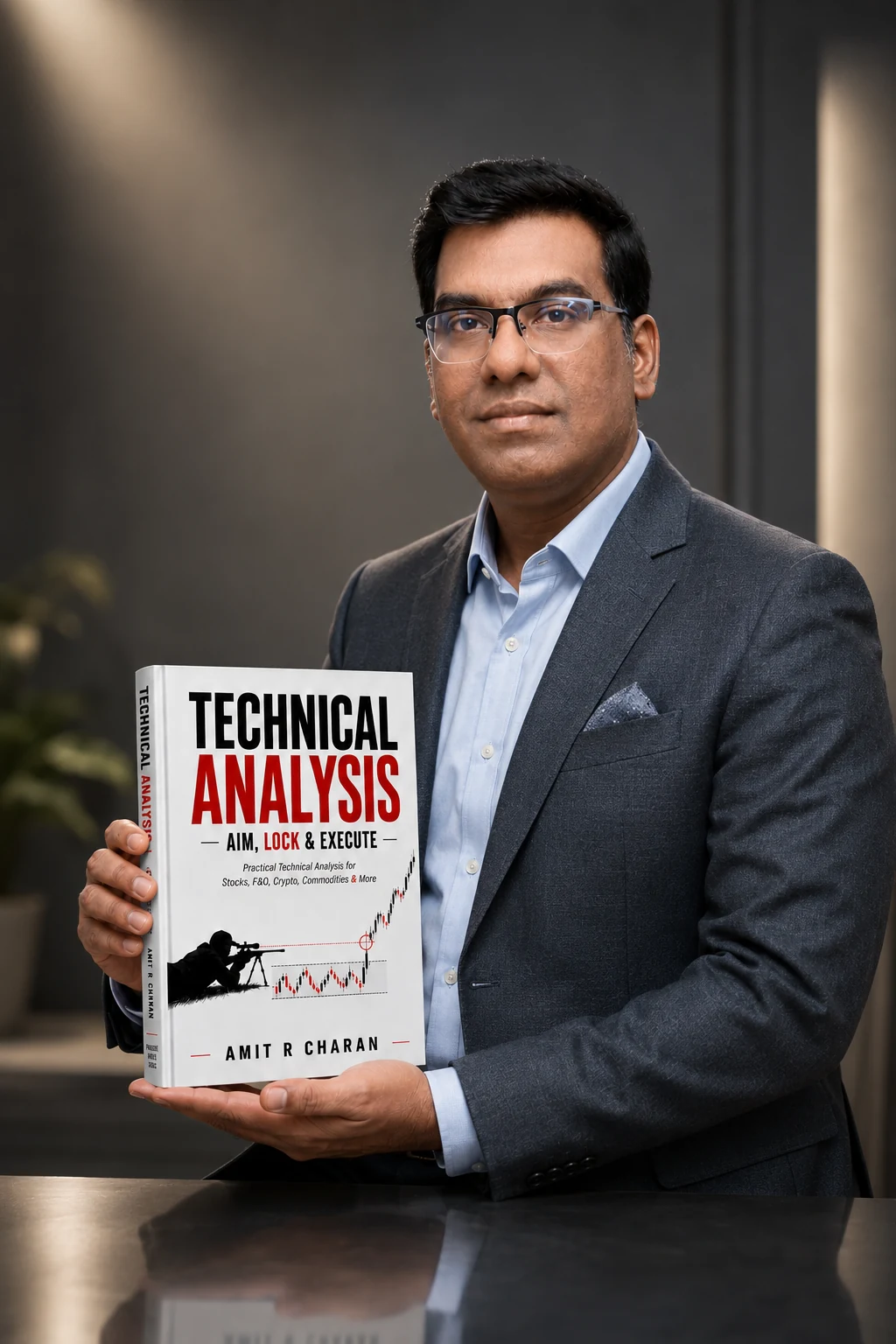 Amit R. Charan holding Technical Analysis: Aim, Lock & Execute