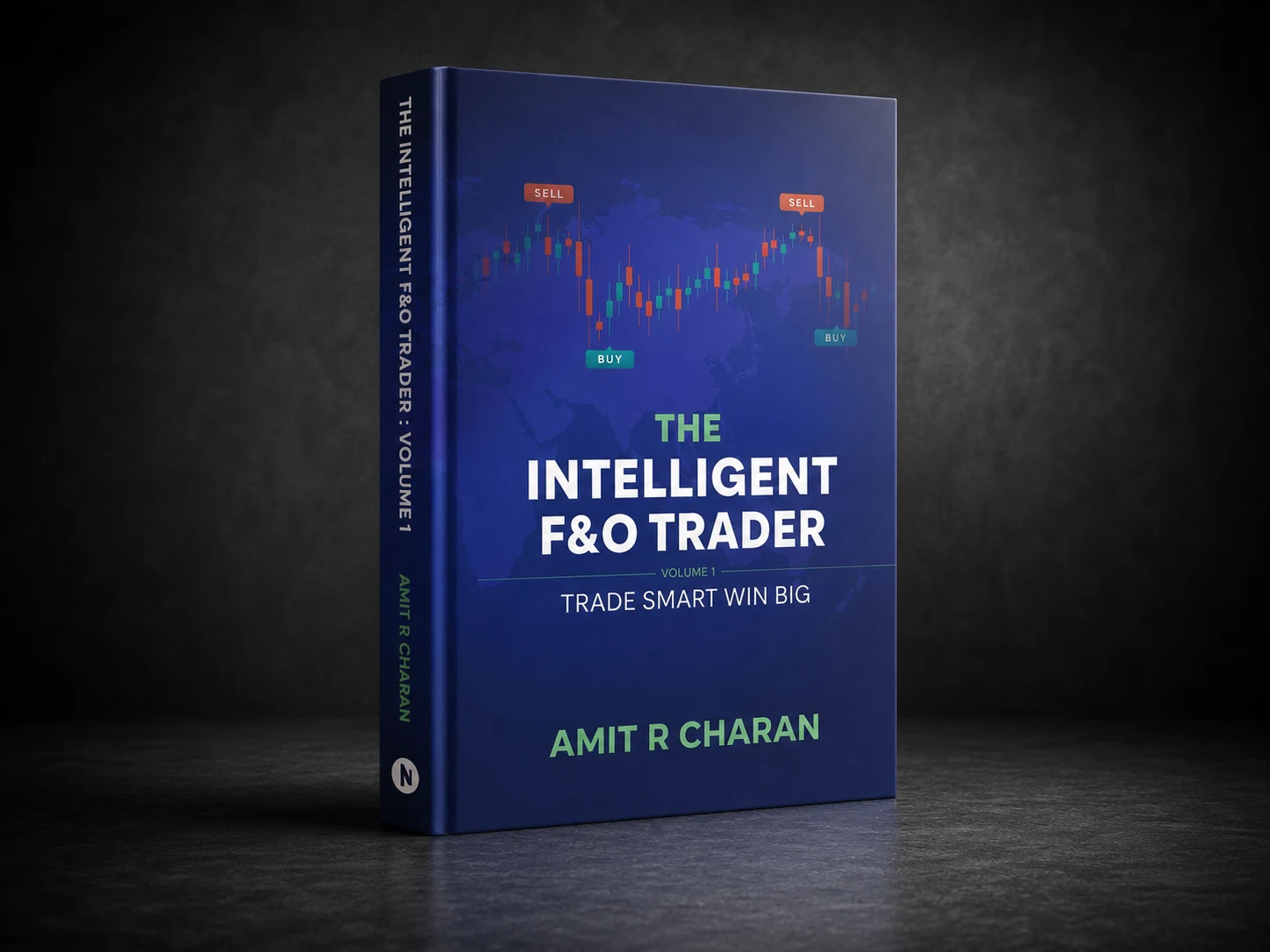 The Intelligent F&O Trader Volume I standing book mockup